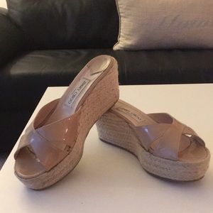 ✨Jimmy Choo✨ Paisley nude espadrille wedges